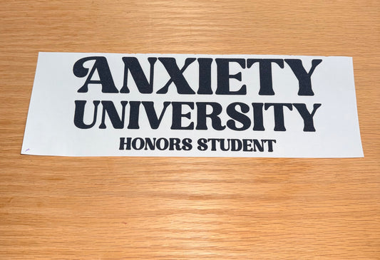 Anxiety University Honors Student