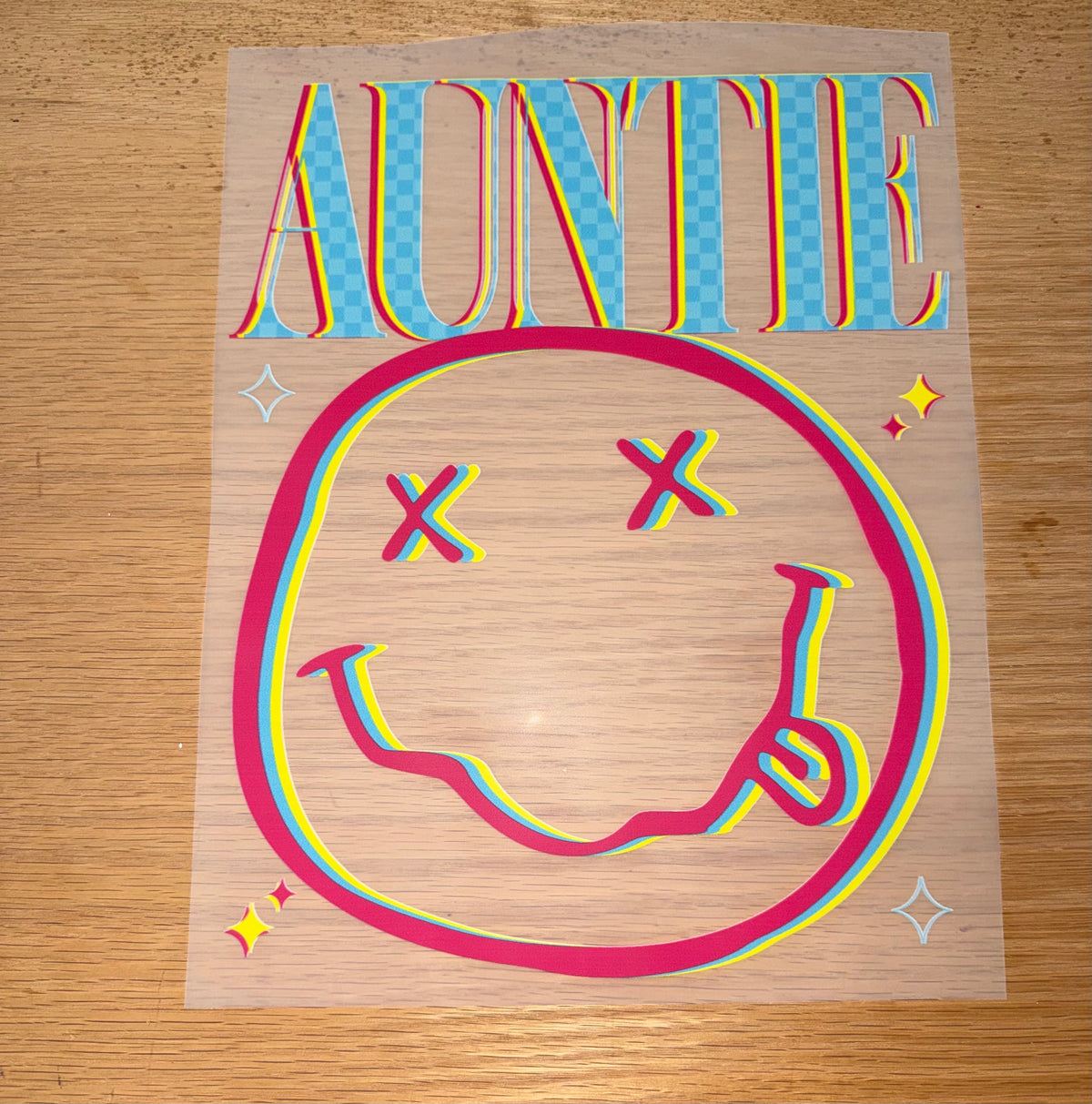 Auntie smiley face