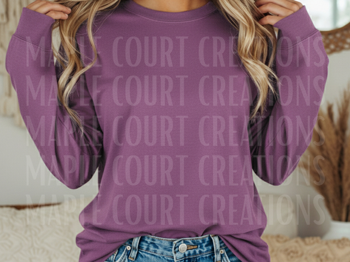 Berry Comfort Colors Long Sleeve
