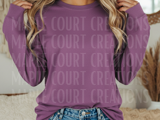 Berry Comfort Colors Long Sleeve