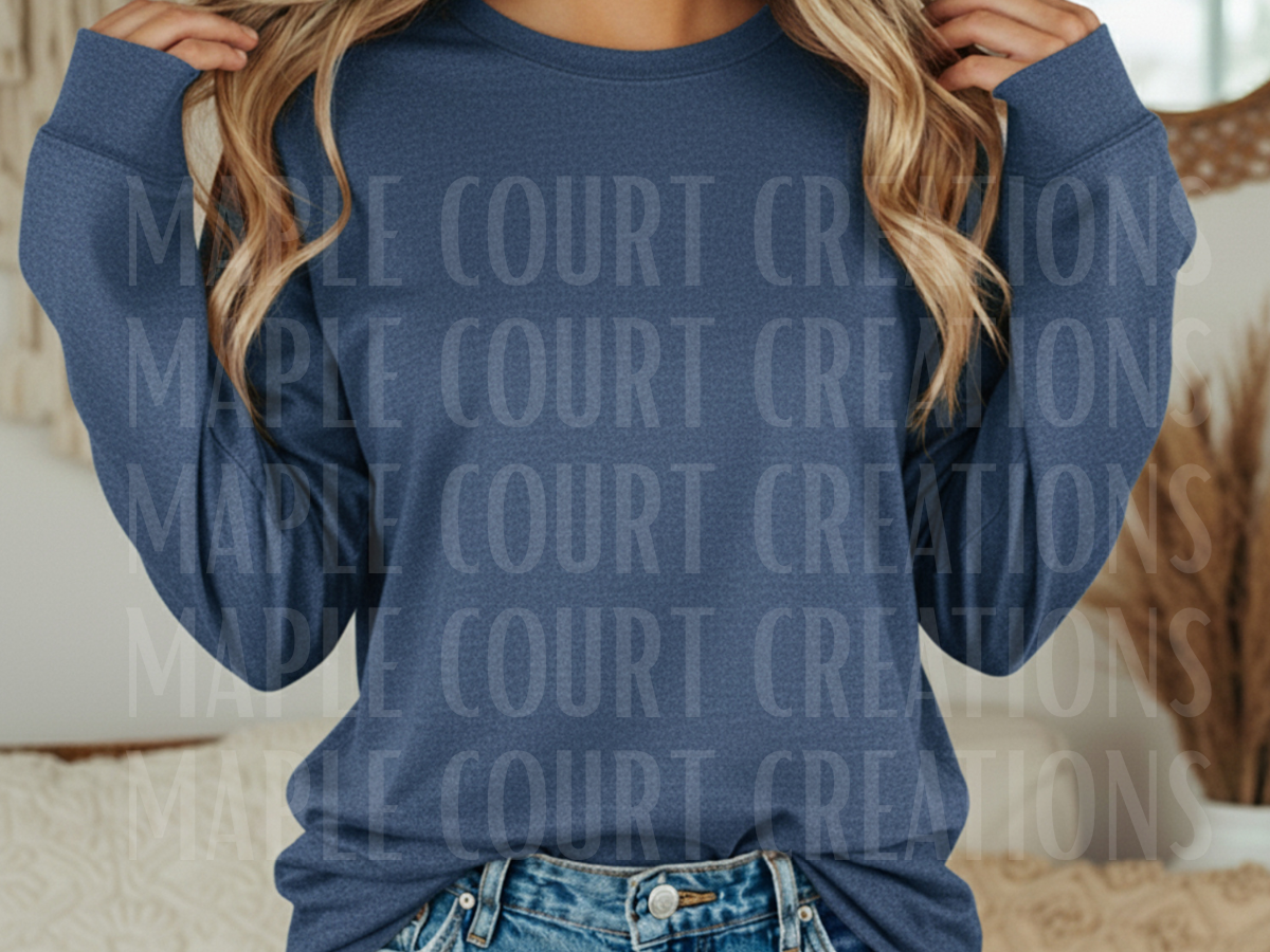 Denim Comfort Colors Long Sleeve