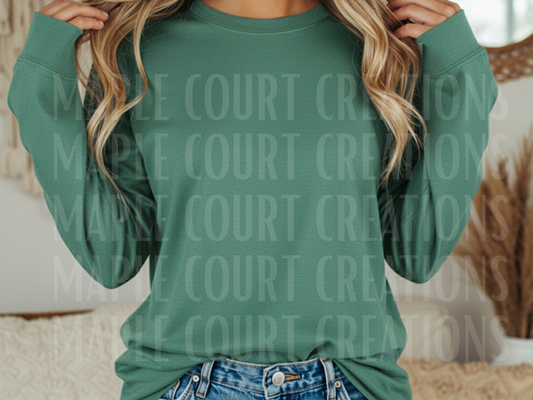Light Green Comfort Colors Long Sleeve