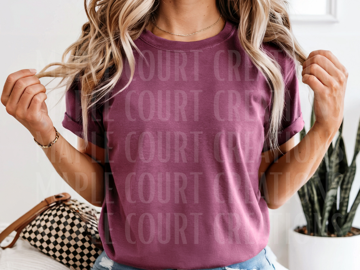 Berry Comfort Colors Tee