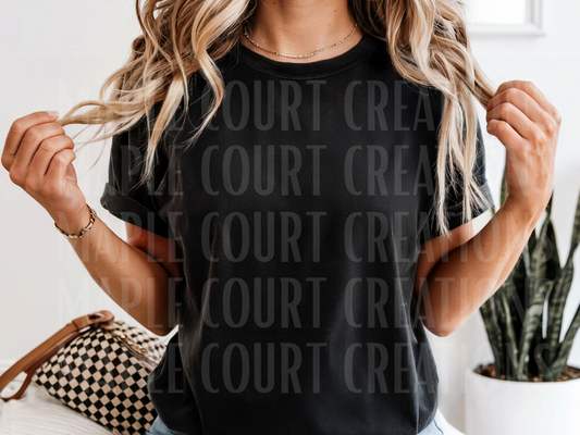 Black Comfort Colors Tee