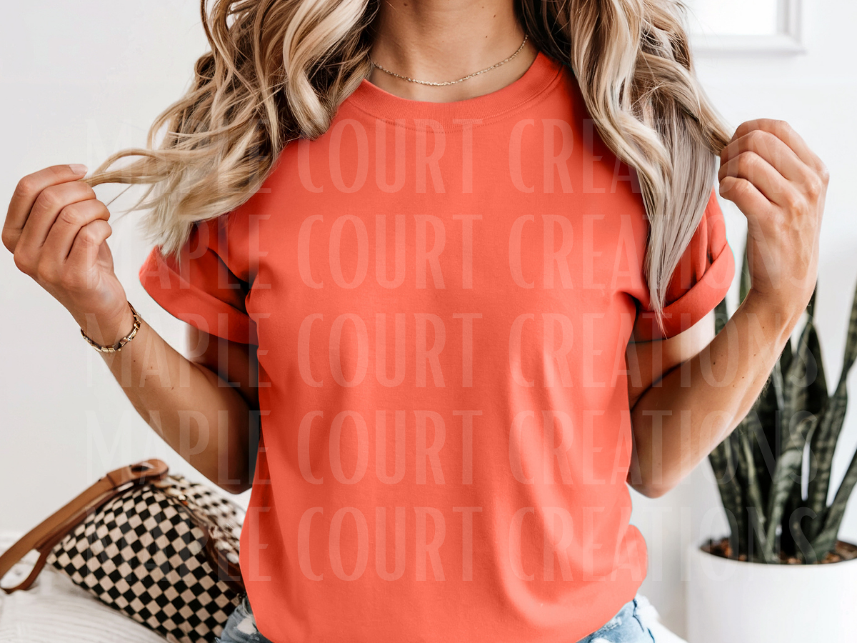 Bright Salmon Comfort Colors Tee