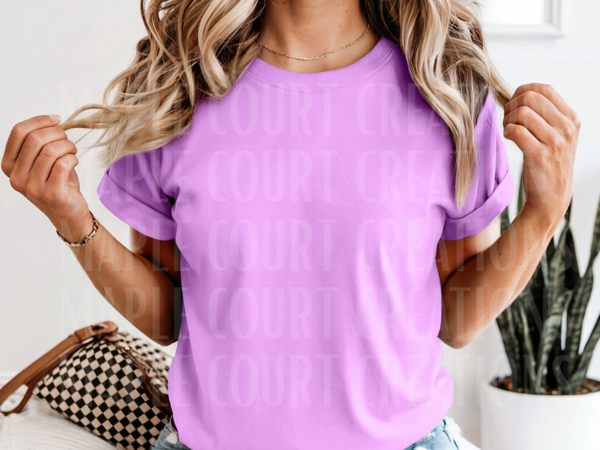 Neon Violet Comfort Colors Tee
