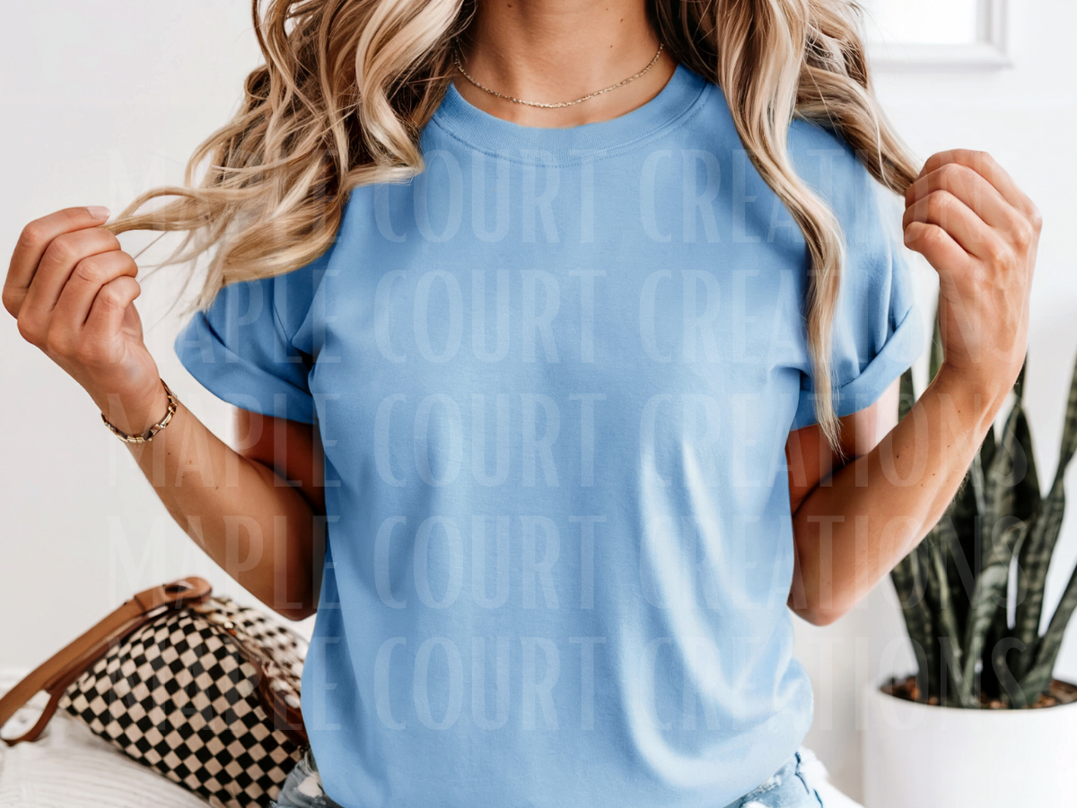 Washed Denim Comfort Colors Tee