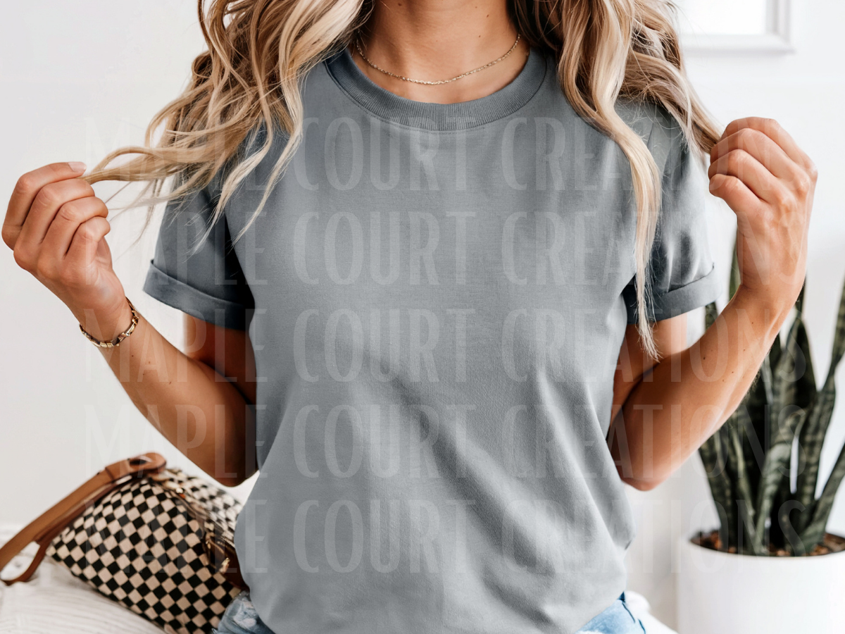 Grey Comfort Colors Tee