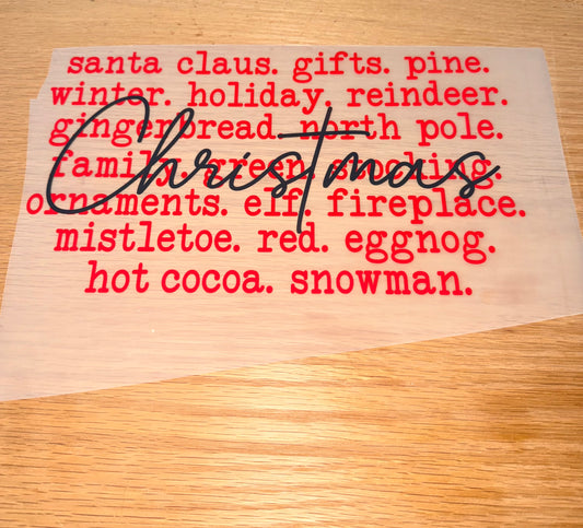 Christmas Words