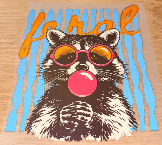 Feral Raccoon Print