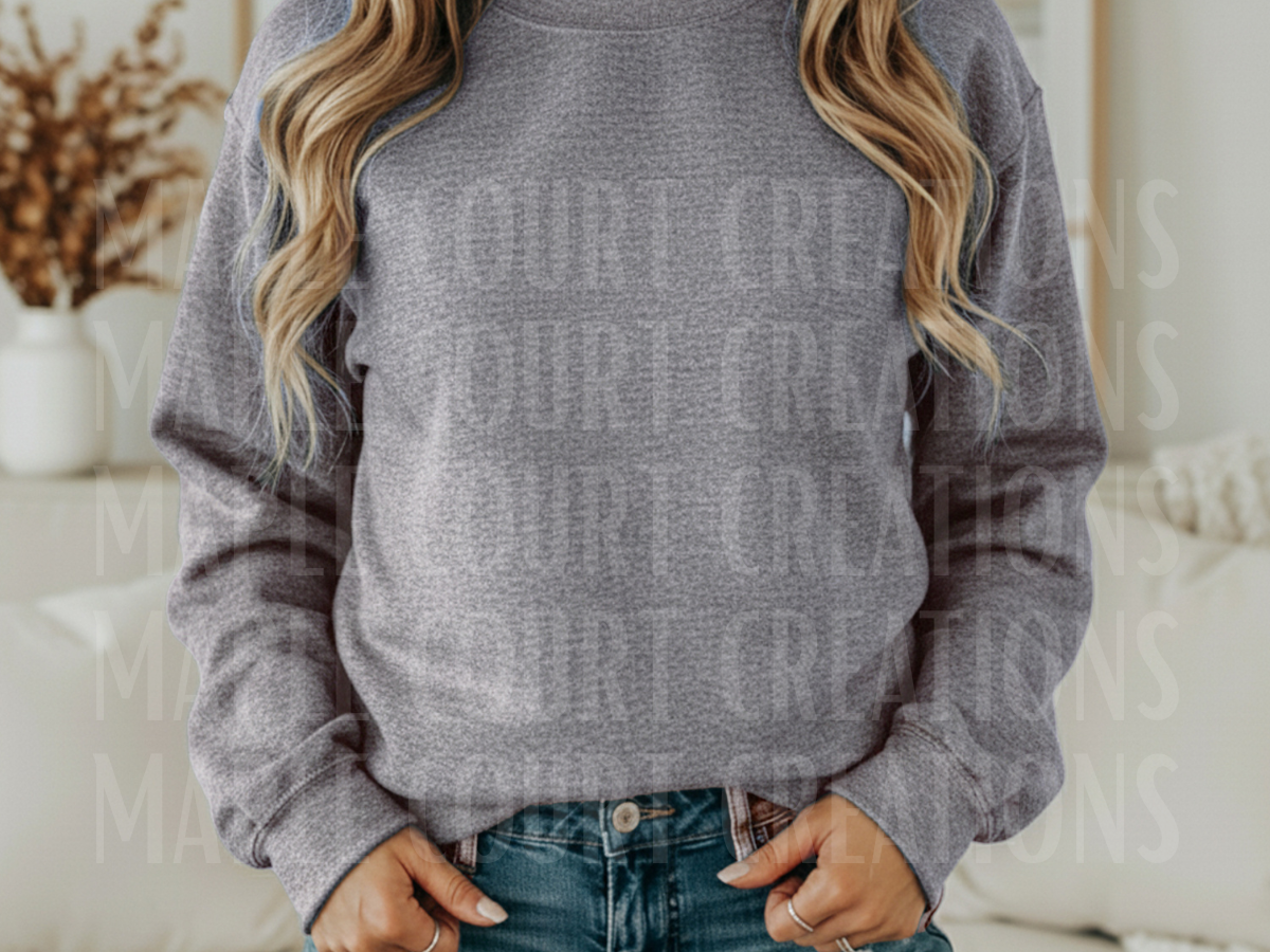 Graphite Heather Gildan Crew