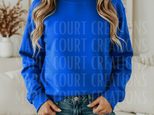 Royal Blue Gildan Crew