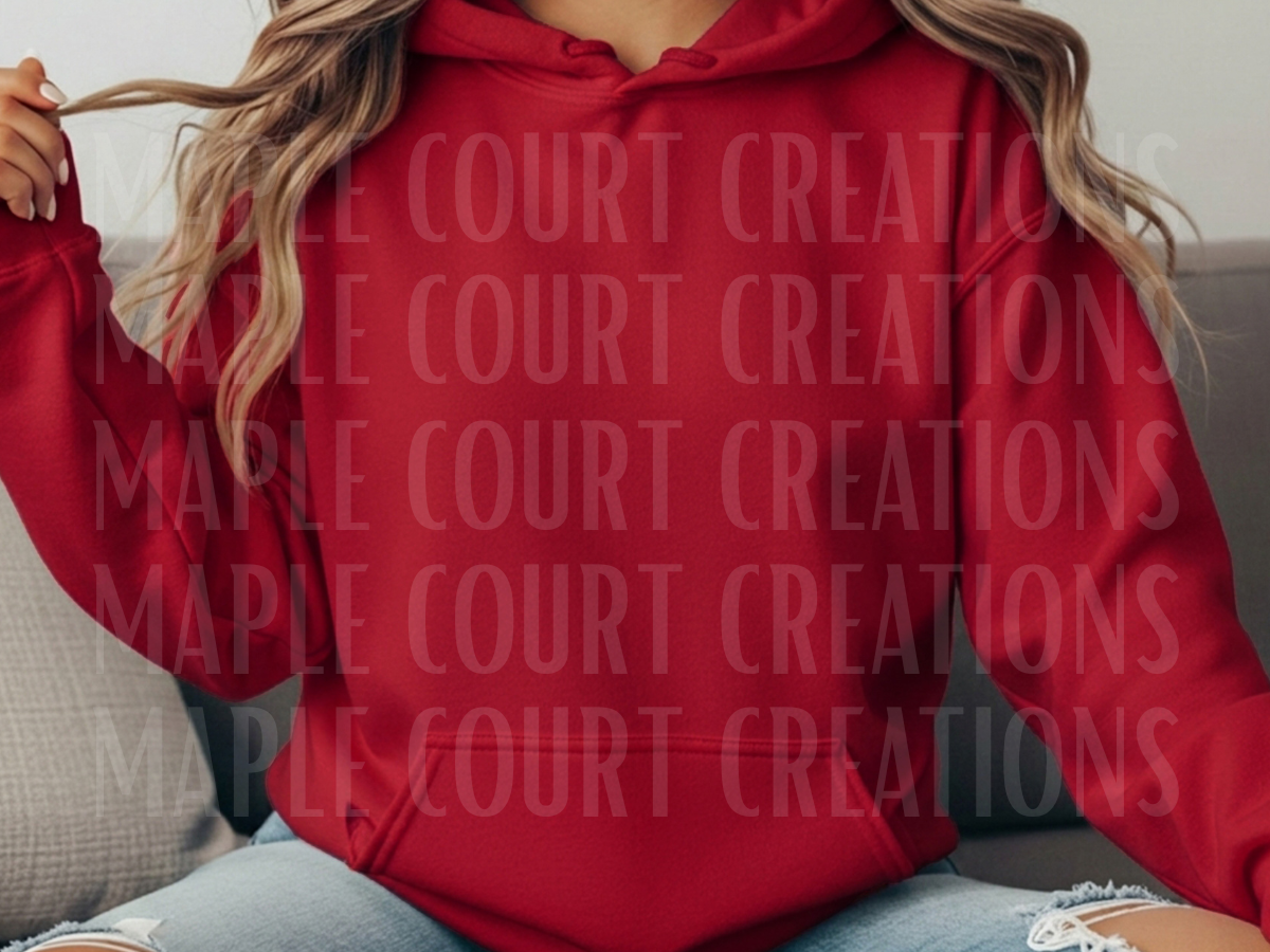 Cherry Red Gildan Hoodie