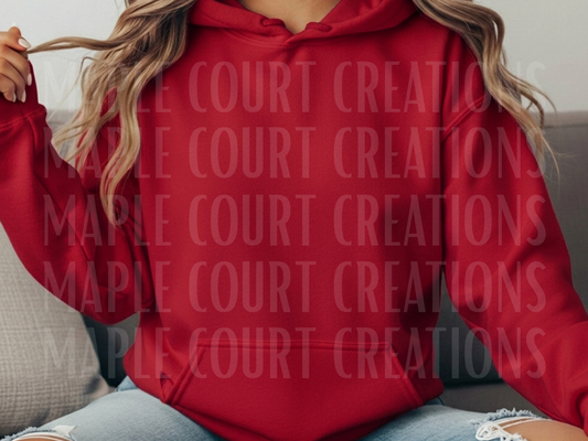 Cherry Red Gildan Hoodie