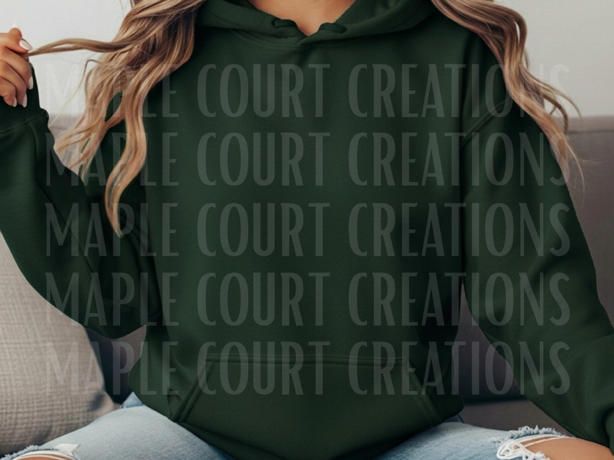 Forest Green Gildan Hoodie