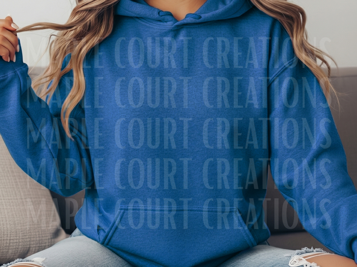 Heather Deep Royal Gildan Hoodie