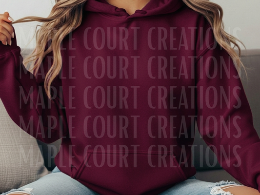Maroon Gildan Hoodie