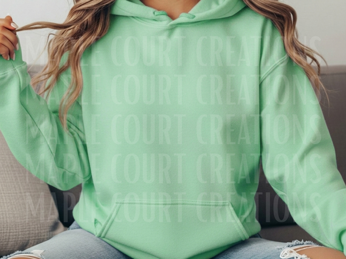 Mint Green Gildan Hoodie