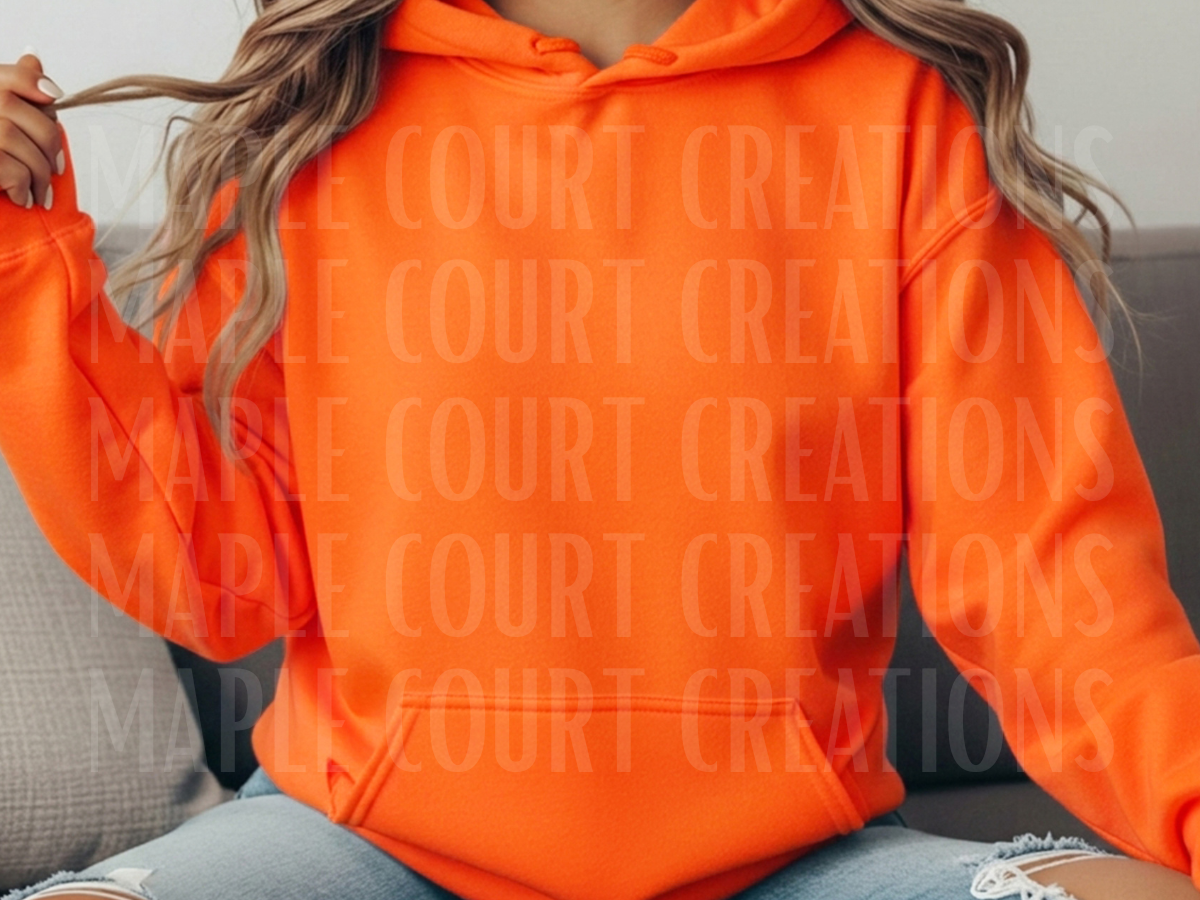 Orange Gildan Hoodie