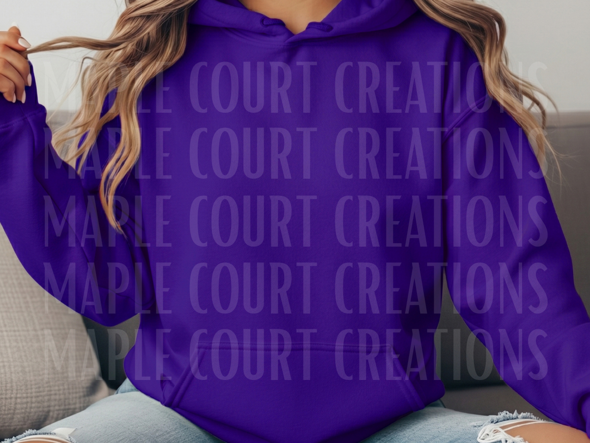 Purple Gildan Hoodie
