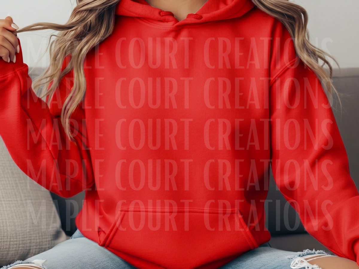 Red Gildan Hoodie