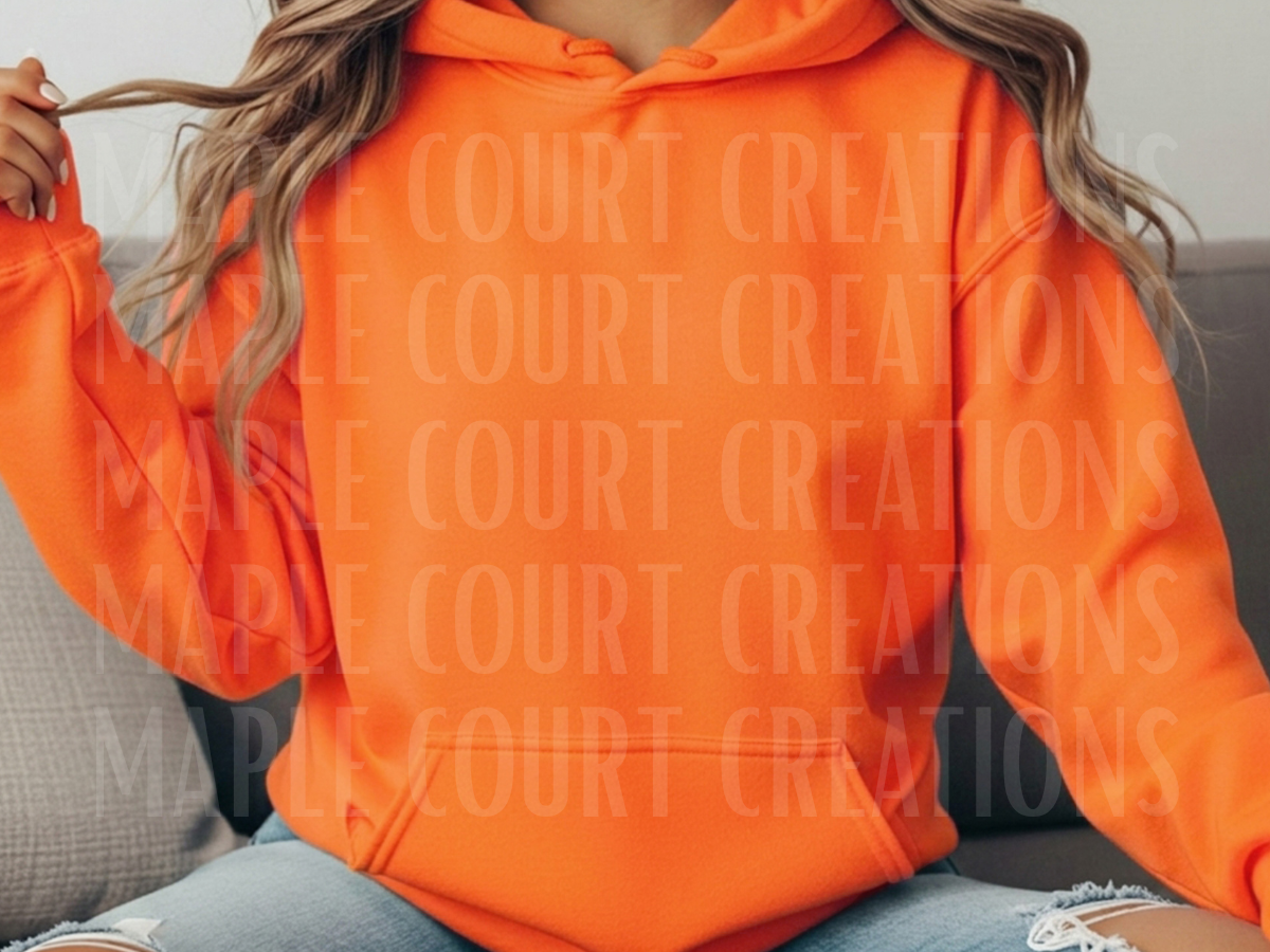 Safety Orange Gildan Hoodie