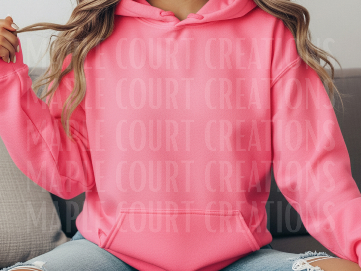 Safety Pink Gildan Hoodie