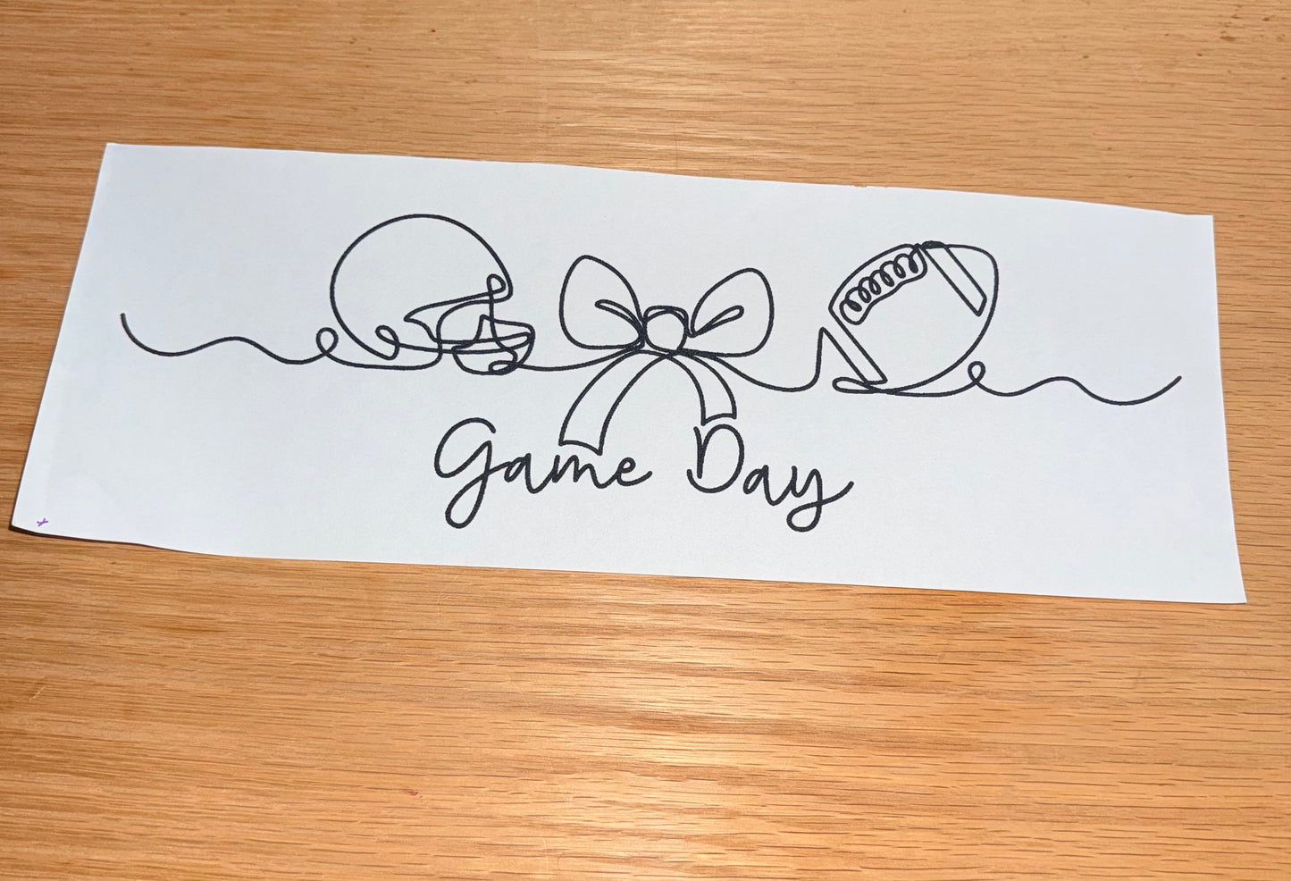 Game Day Helmet Bow Football