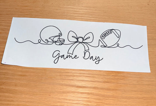Game Day Helmet Bow Football