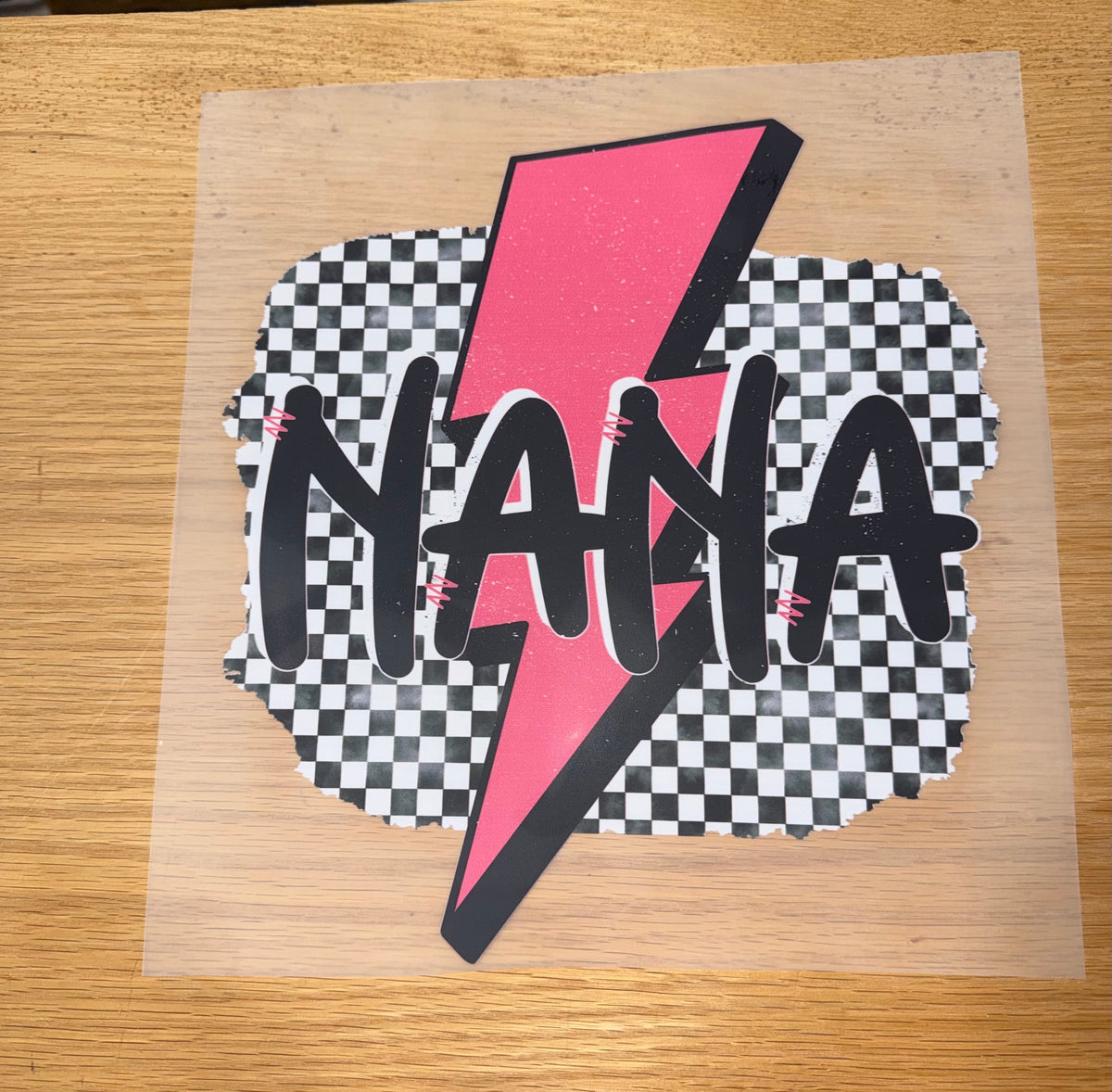 Nana checkered background