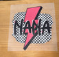 Nana checkered background