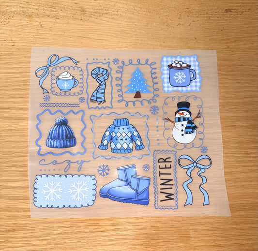 Blue Winter Collage