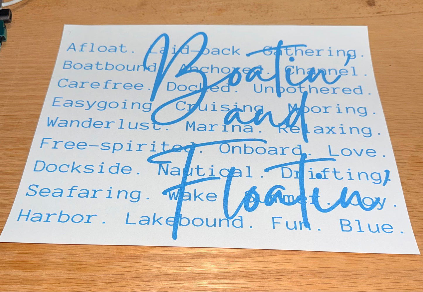 Boatin' and Floatin'