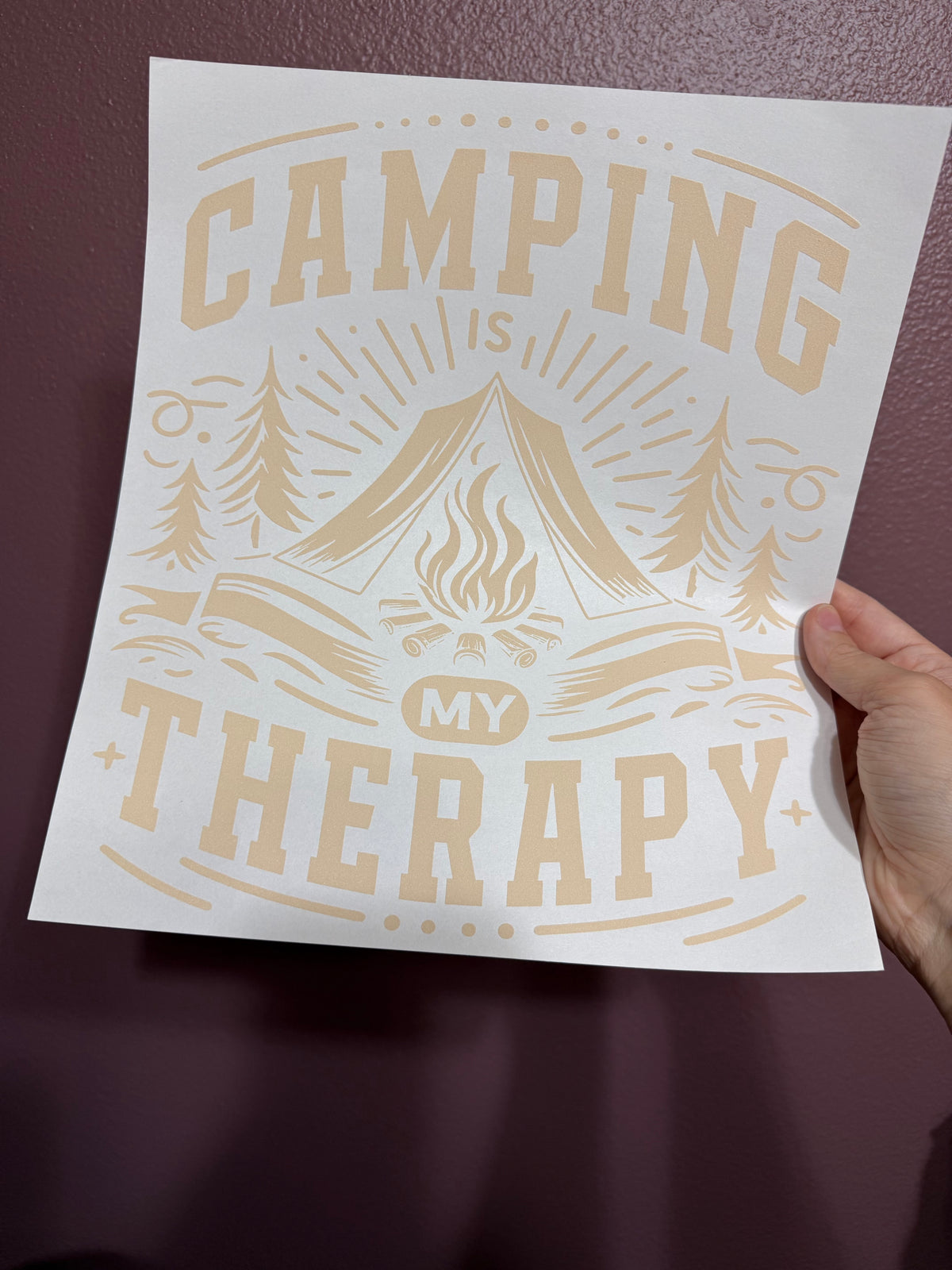 Camping is my therapy