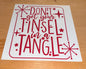 Don't get your tinsel in a tangle
