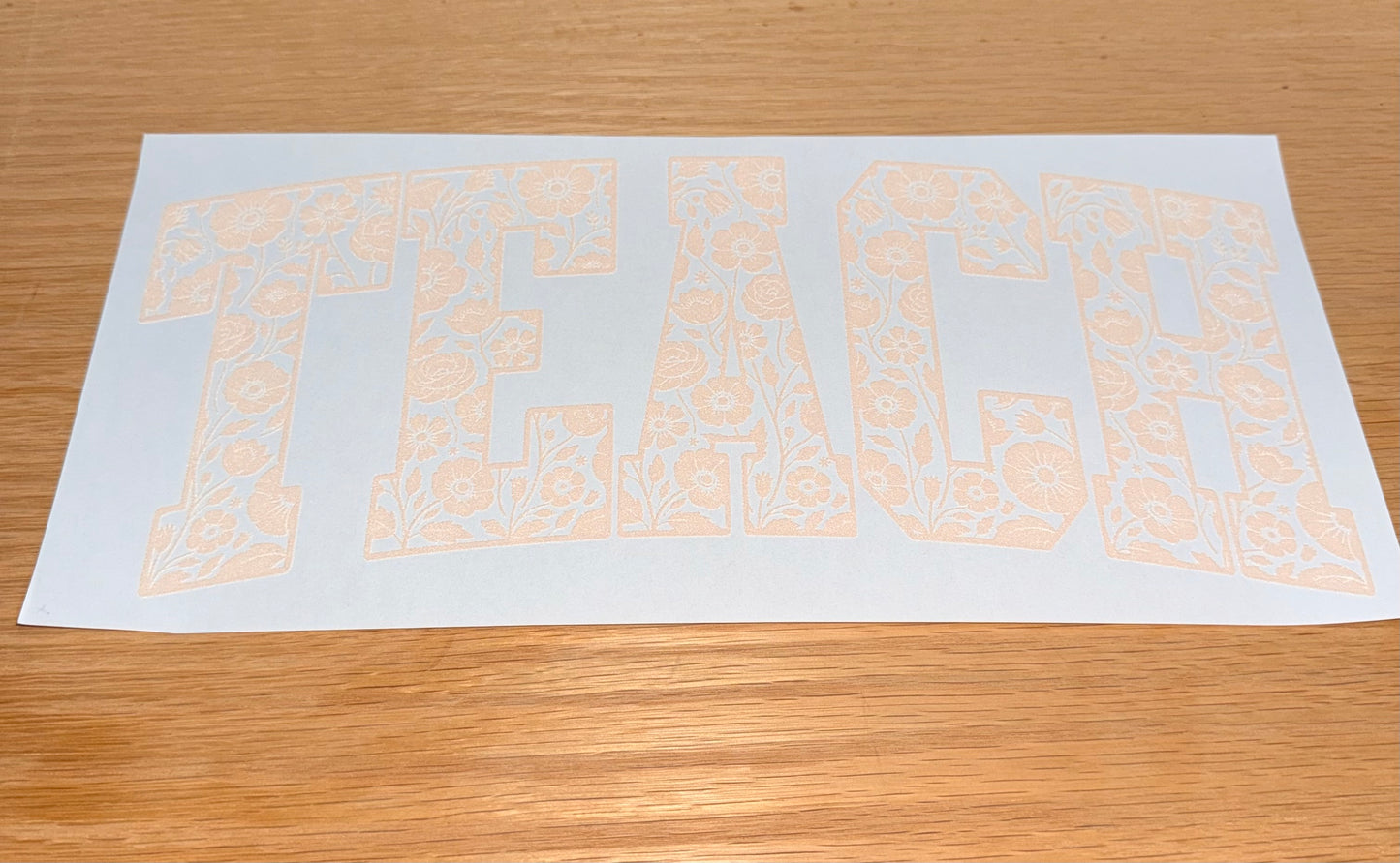 Floral teach outline