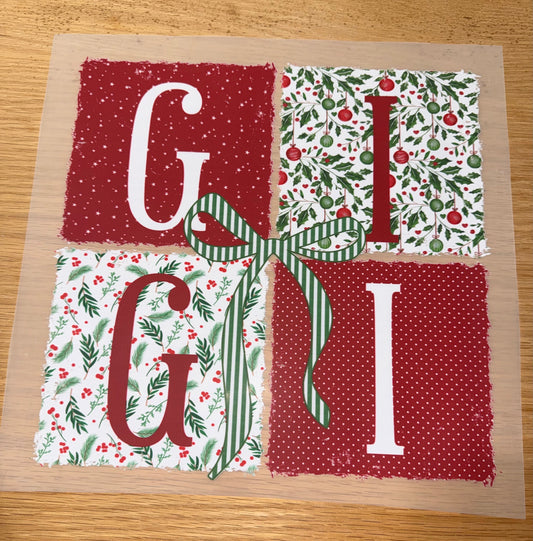 Gigi Christmas squares