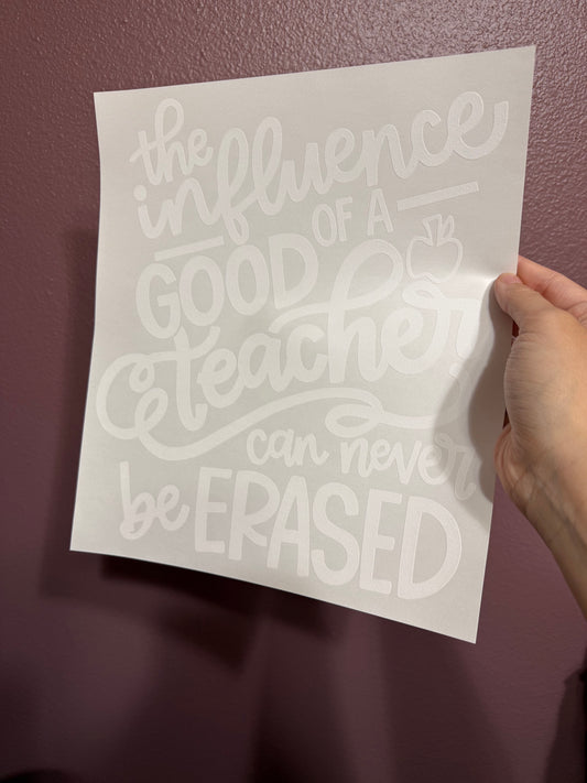 Influence of a good teacher