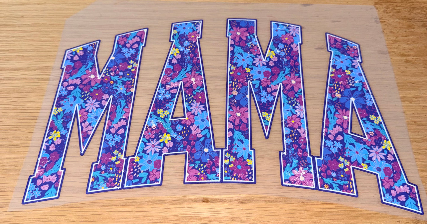 Mama Purple Floral Print