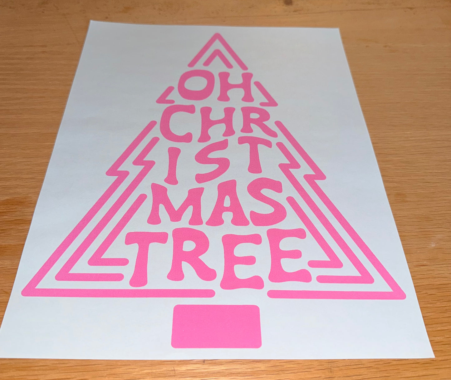 Pink Oh Christmas Tree