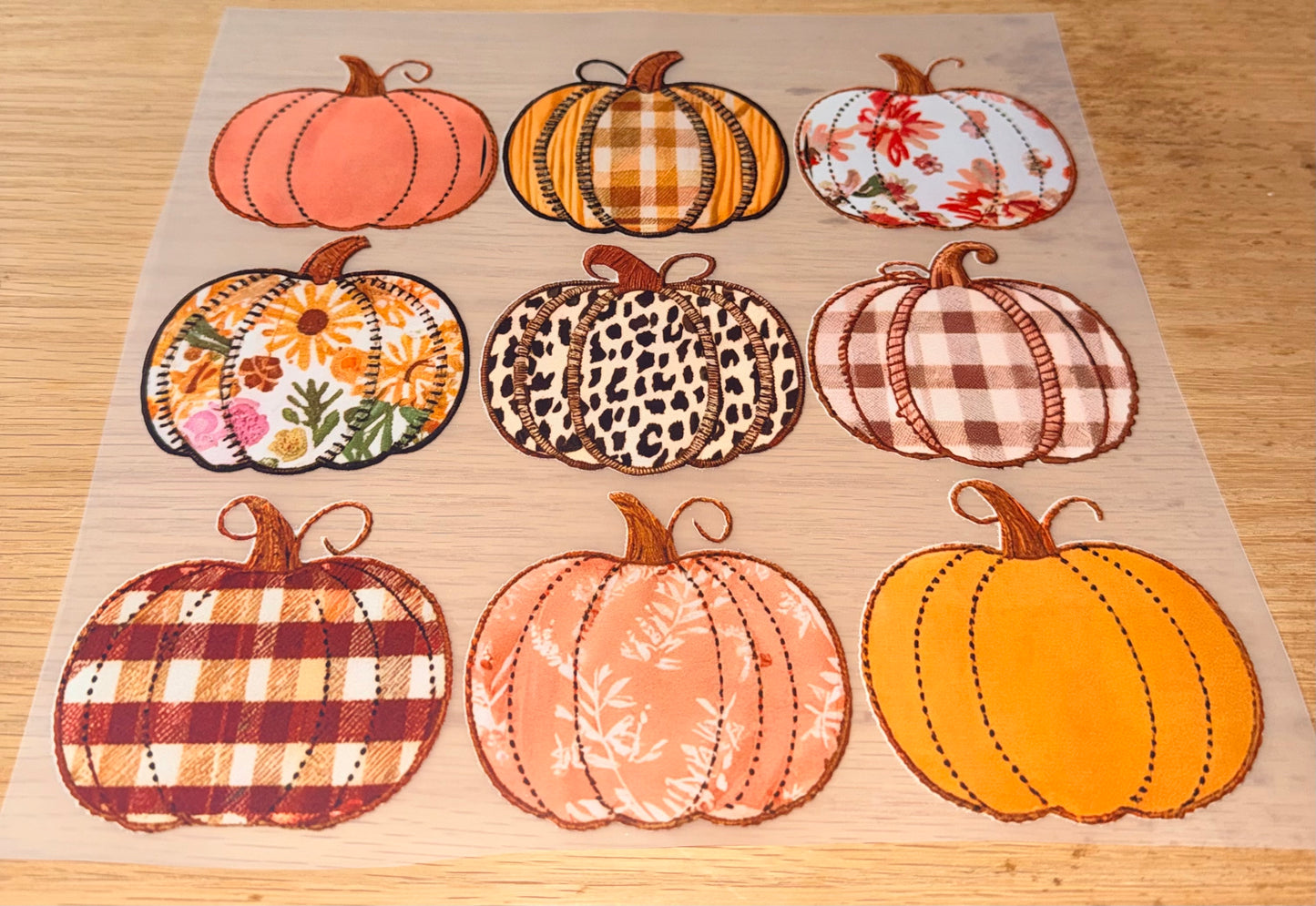 Pumpkins Stitched